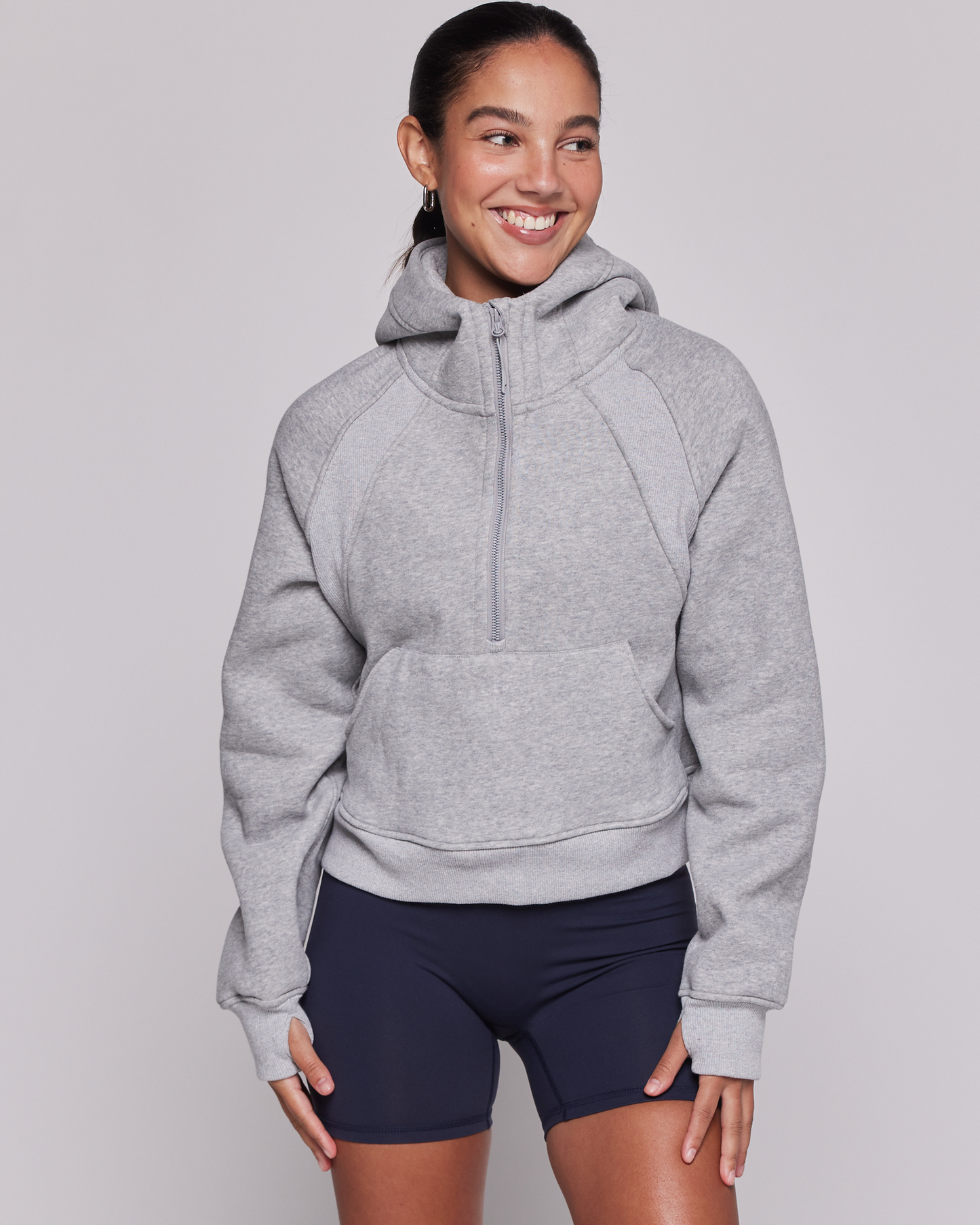 Effortless Fleece Half Zip Hoodie