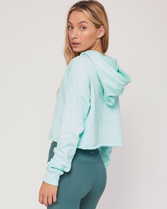 Rebody French Terry Crop Hoodie