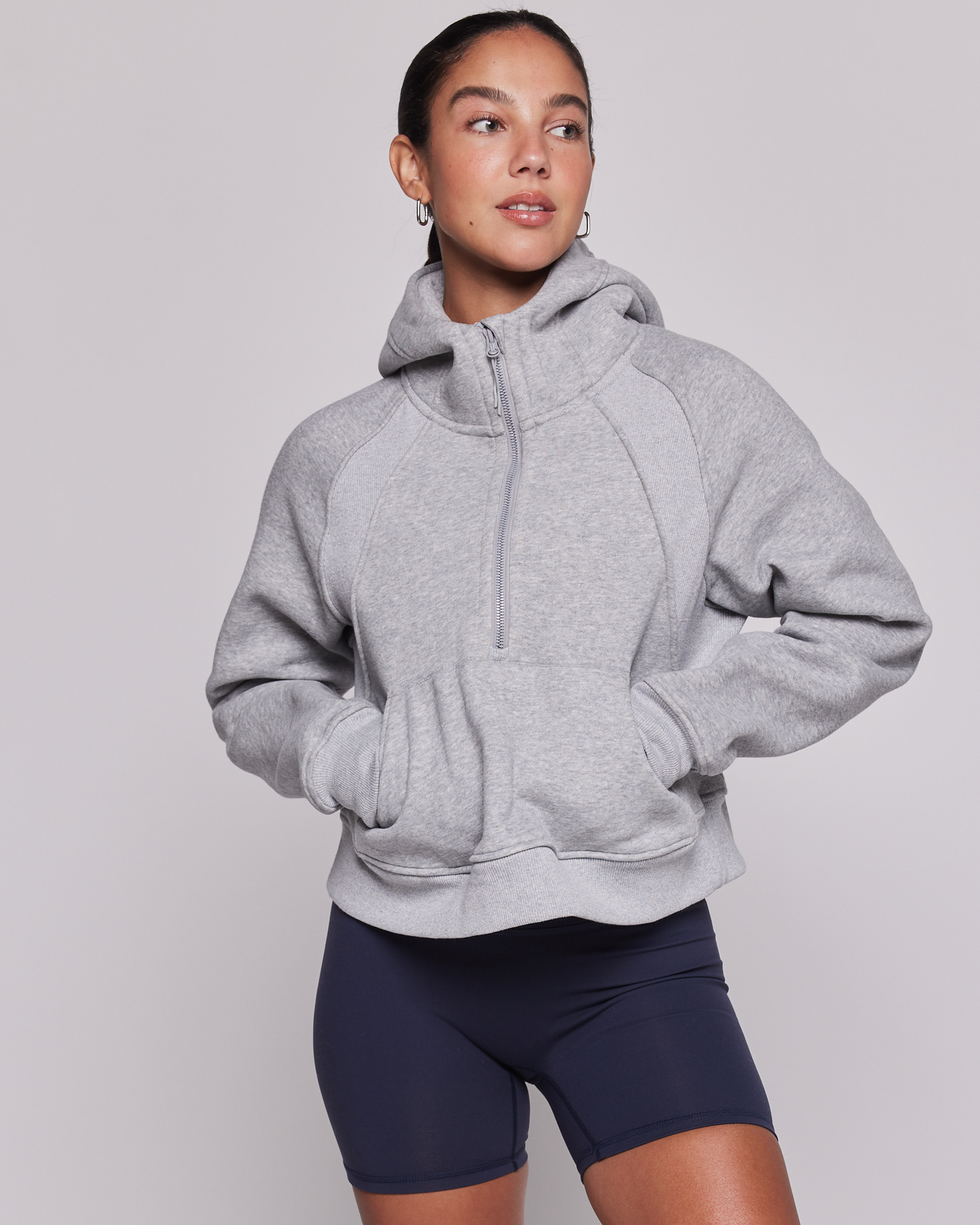 Effortless Fleece Half Zip Hoodie