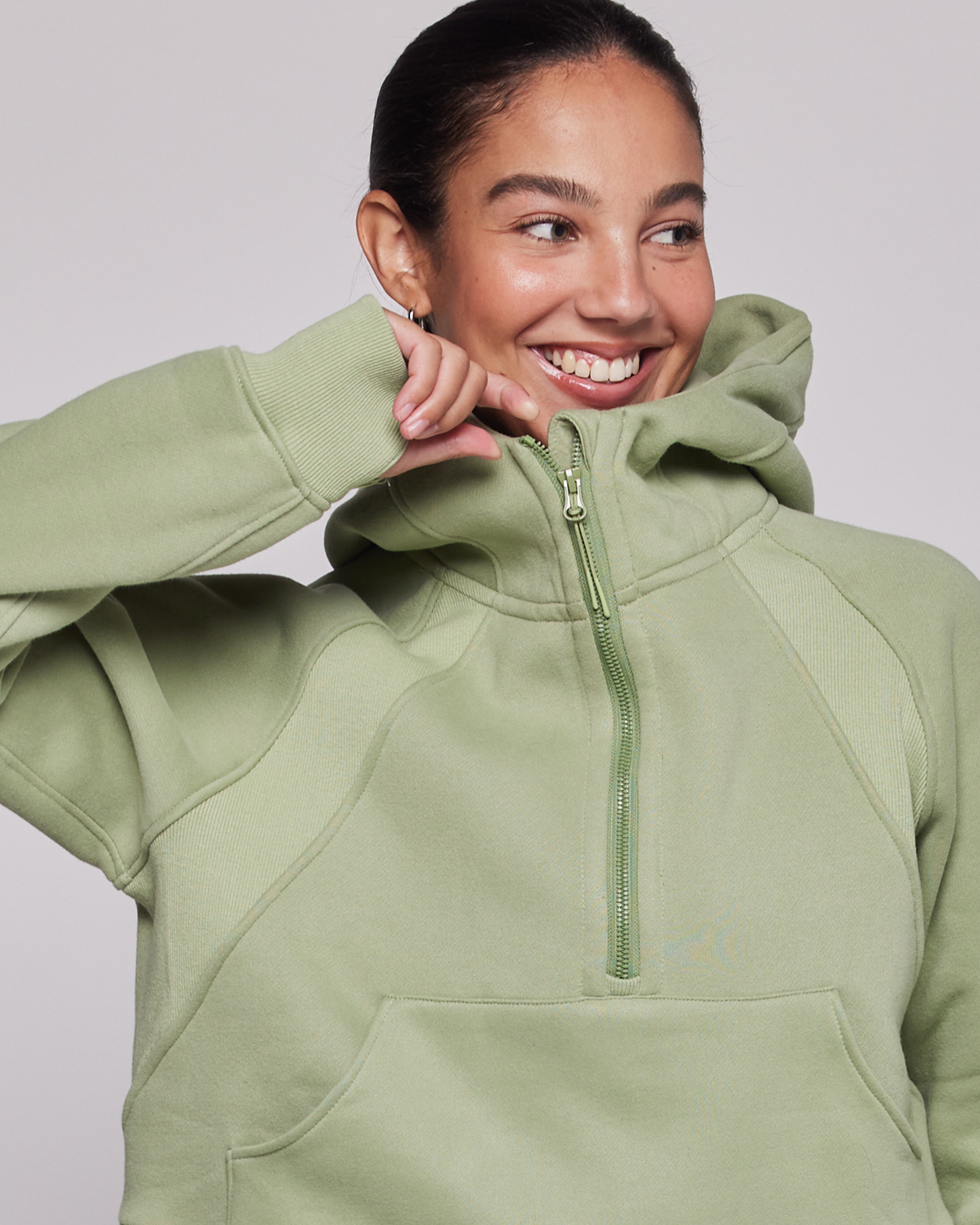 Effortless Fleece Half Zip Hoodie