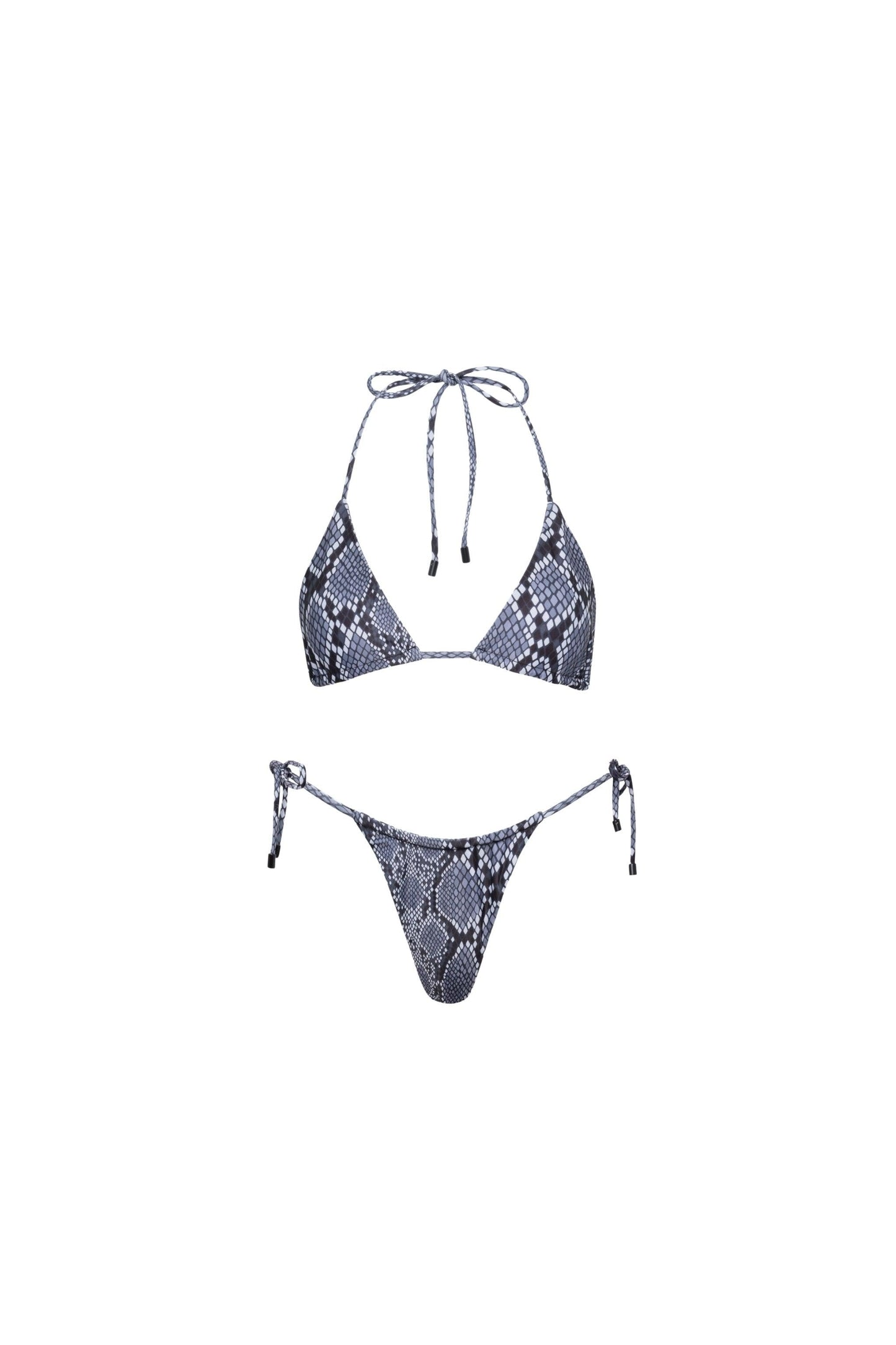 Waikiki Triangle String Bikini Set Snake