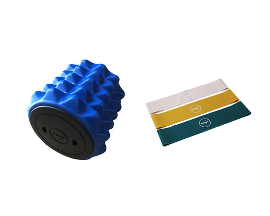 3 Resistance Bands & Mini Foam Roller-0
